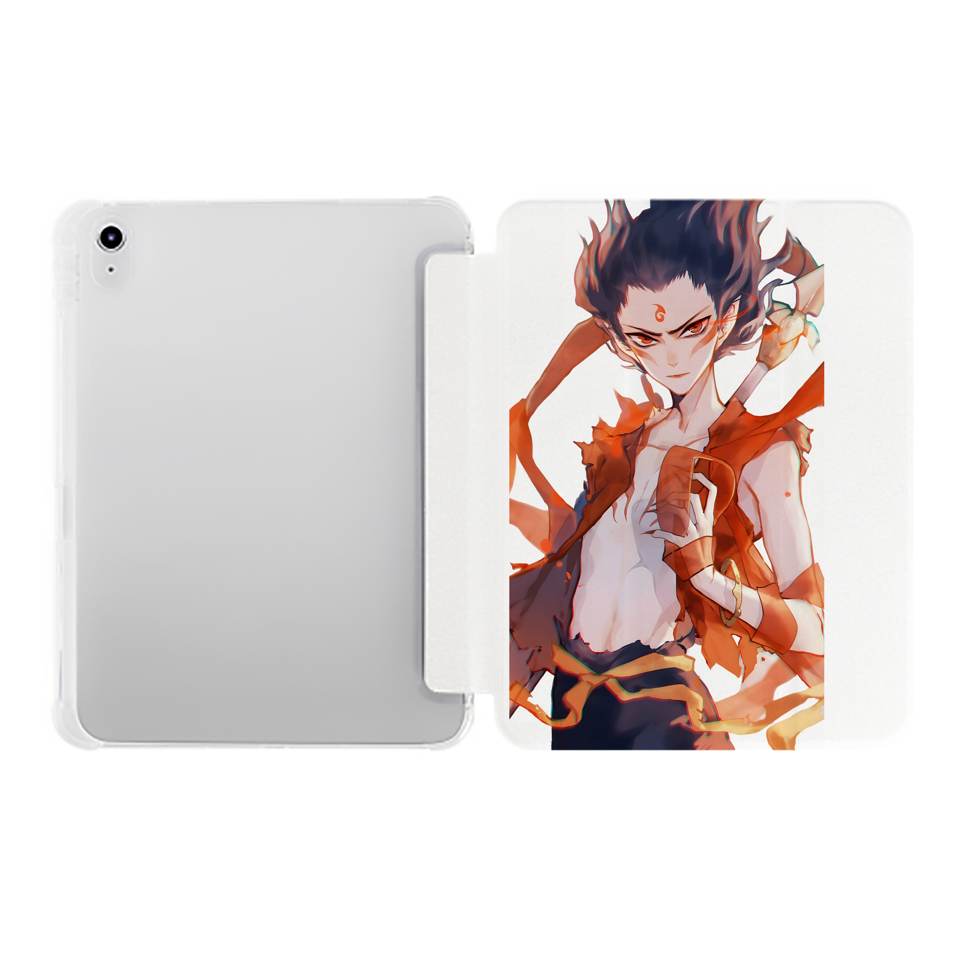 （画像用） Ne Zha 2 ナタ 魔童の大暴れ IPad ケース ペン収納付き 三つ折りスタンド PUレザー×シリコン 対応機種9.5/10.5/10.9インチ